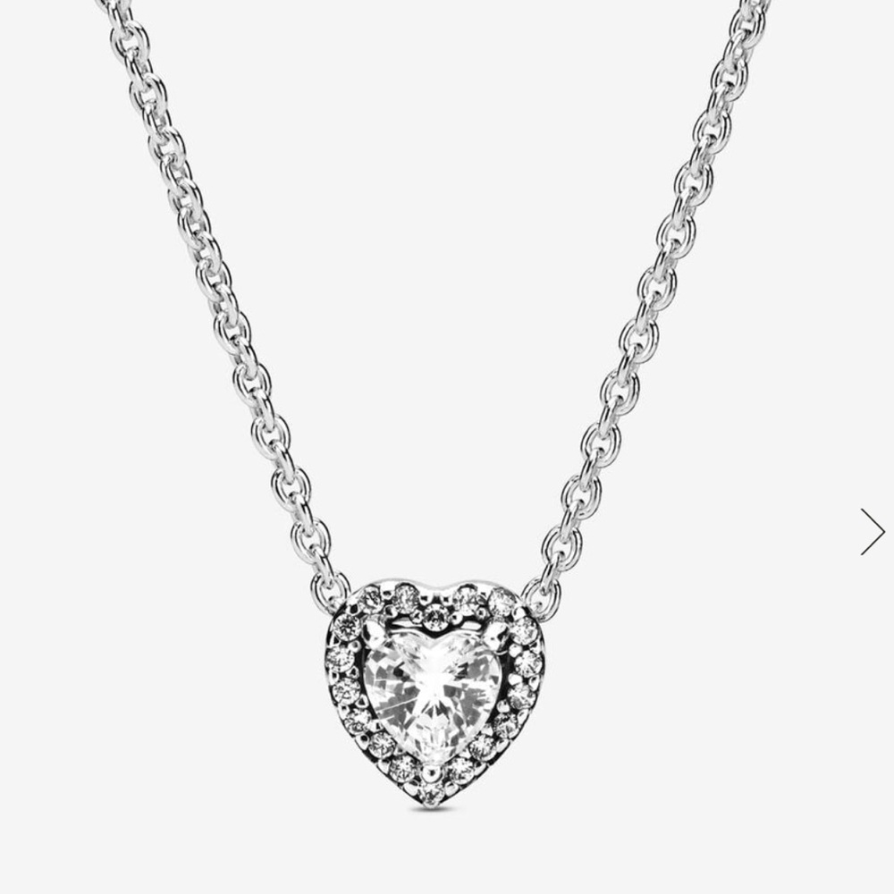 Pandora elevated heart necklace. Brand new, never taken out of box.